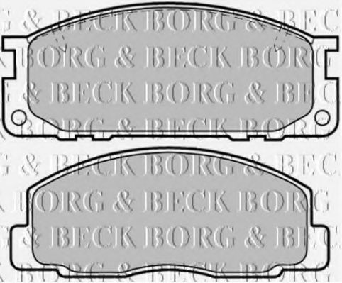 BBP1372 BORG+%26+BECK Brake Pad Set, disc brake