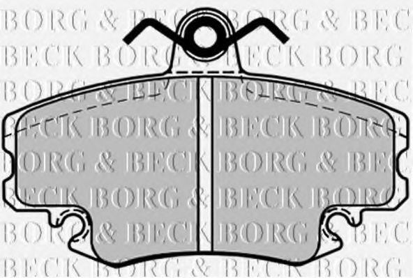 BBP1386 BORG & BECK Brake Pad Set, disc brake