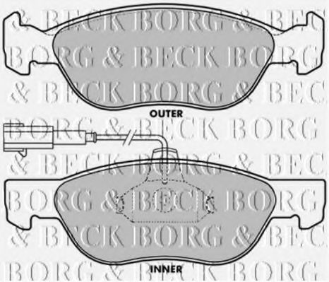 BBP1387 BORG+%26+BECK Brake Pad Set, disc brake