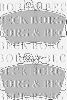 BBP1388 BORG+%26+BECK Brake Pad Set, disc brake