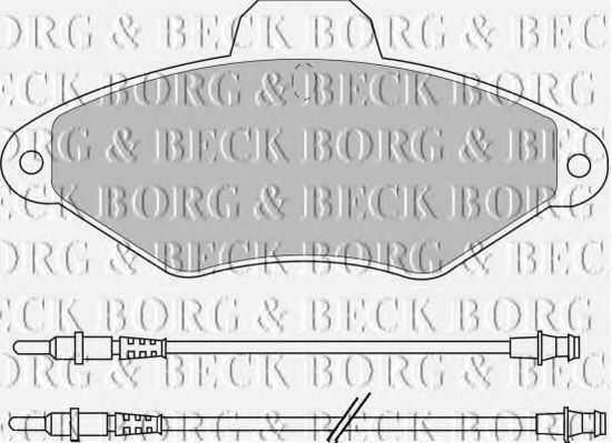BBP1400 BORG+%26+BECK Brake Pad Set, disc brake