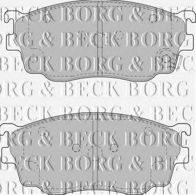 BBP1404 BORG+%26+BECK Bremsbelagsatz, Scheibenbremse