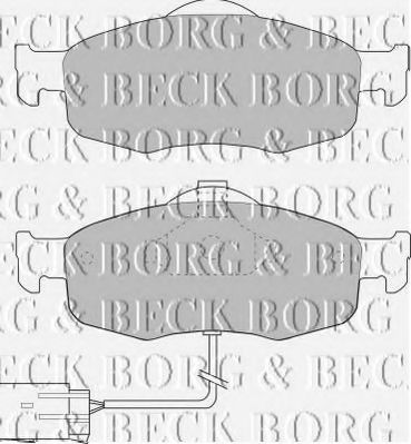 BBP1408 BORG+%26+BECK Brake Pad Set, disc brake