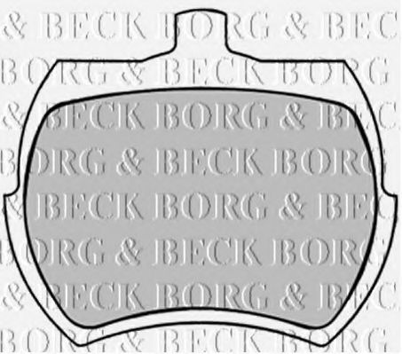BBP1409 BORG+%26+BECK Brake Pad Set, disc brake