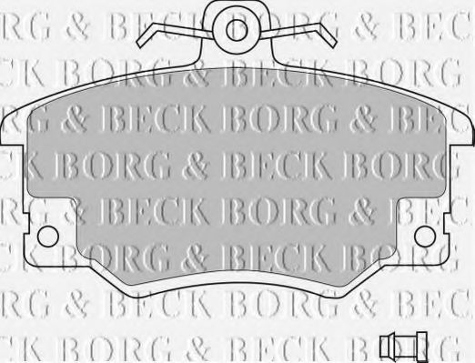 BBP1410 BORG & BECK Bremsbelagsatz, Scheibenbremse