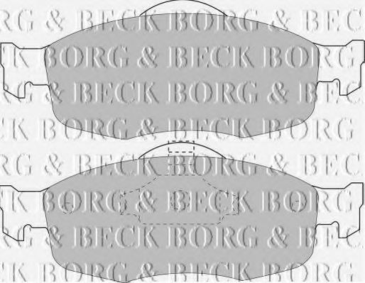 BBP1416 BORG+%26+BECK Brake System Brake Pad Set, disc brake
