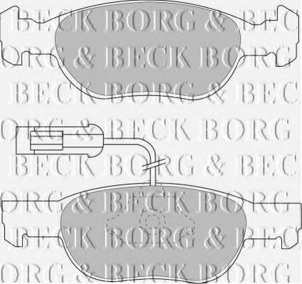 BBP1418 BORG+%26+BECK Тормозная система Комплект тормозных колодок, дисковый тормоз