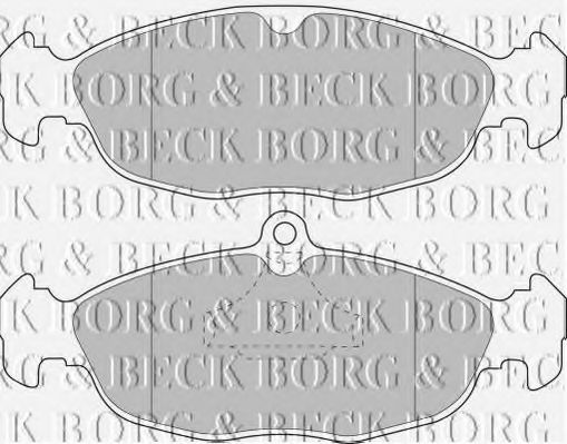 BBP1424 BORG+%26+BECK Brake Pad Set, disc brake