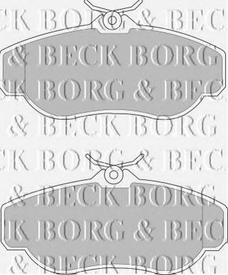 BBP1429 BORG+%26+BECK Brake Pad Set, disc brake