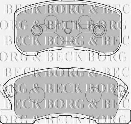 BBP1434 BORG+%26+BECK Brake Pad Set, disc brake
