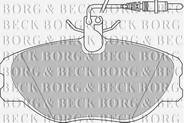 BBP1438 BORG & BECK Brake Pad Set, disc brake