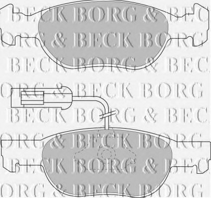 BBP1441 BORG+%26+BECK Bremsbelagsatz, Scheibenbremse