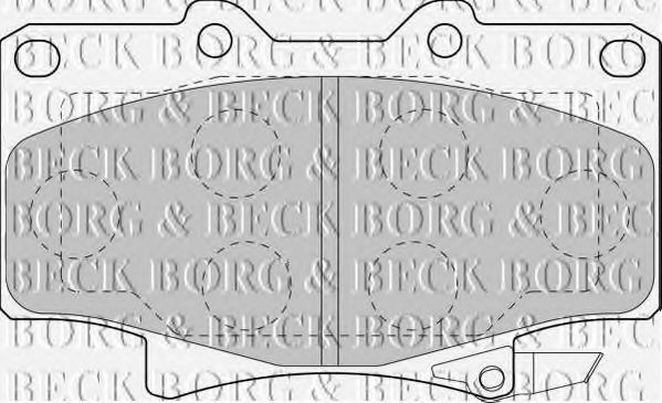 BBP1442 BORG+%26+BECK Brake Pad Set, disc brake