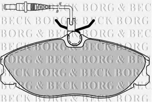 BBP1443 BORG+%26+BECK Brake System Brake Pad Set, disc brake