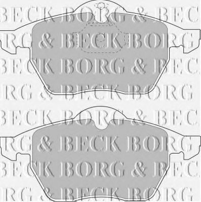 BBP1444 BORG+%26+BECK Brake System Brake Pad Set, disc brake