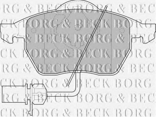 BBP1447 BORG+%26+BECK Комплект тормозных колодок, дисковый тормоз