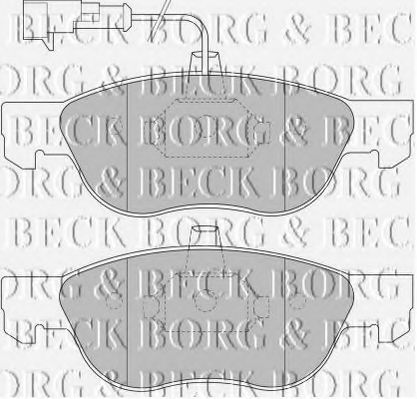 BBP1452 BORG+%26+BECK Bremsbelagsatz, Scheibenbremse