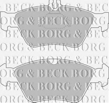 BBP1454 BORG+%26+BECK Brake Pad Set, disc brake