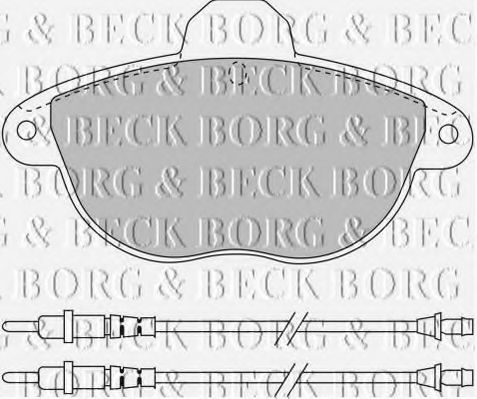 BBP1455 BORG & BECK Brake Pad Set, disc brake