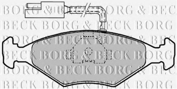BBP1456 BORG & BECK Brake Pad Set, disc brake
