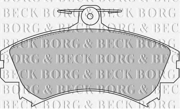 BBP1458 BORG+%26+BECK Brake Pad Set, disc brake
