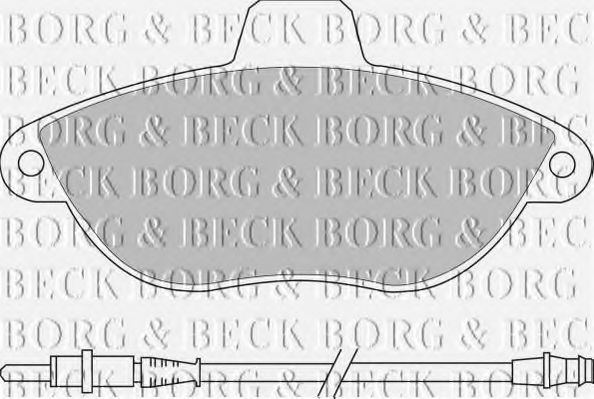 BBP1461 BORG+%26+BECK Brake Pad Set, disc brake