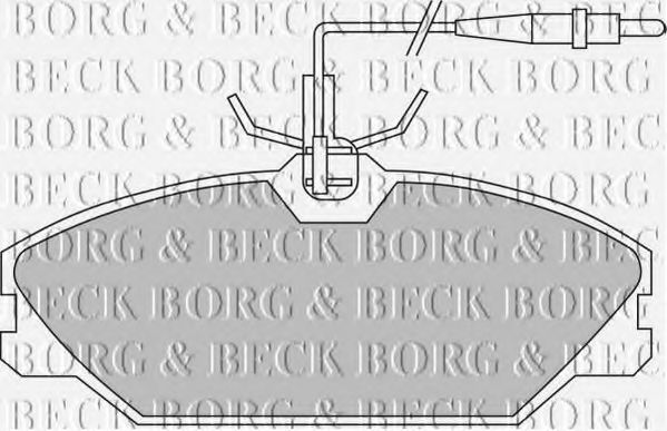 BBP1466 BORG+%26+BECK Brake Pad Set, disc brake