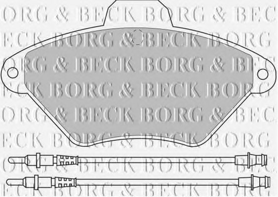BBP1468 BORG+%26+BECK Brake Pad Set, disc brake
