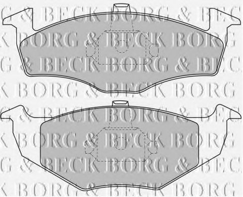 BBP1471 BORG+%26+BECK Тормозная система Комплект тормозных колодок, дисковый тормоз
