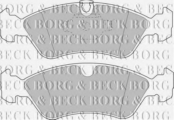 BBP1474 BORG+%26+BECK Brake Pad Set, disc brake