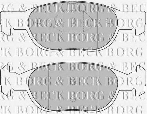 BBP1499 BORG+%26+BECK Brake Pad Set, disc brake