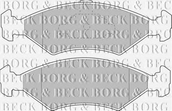 BBP1509 BORG+%26+BECK Brake Pad Set, disc brake