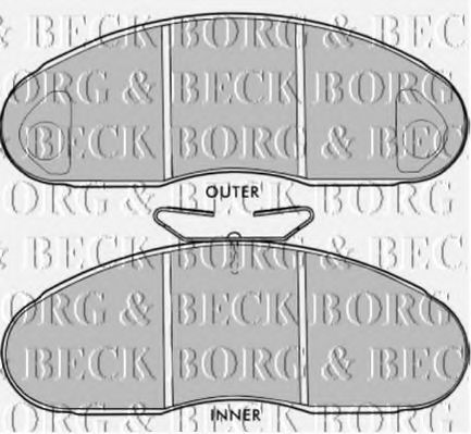 BBP1513 BORG+%26+BECK Brake Pad Set, disc brake