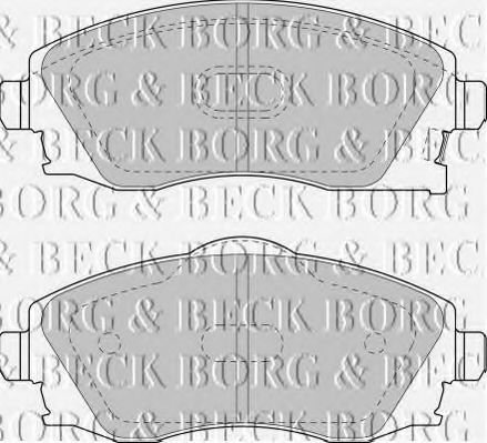 BBP1523 BORG+%26+BECK Bremsbelagsatz, Scheibenbremse