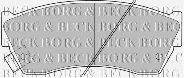 BBP1529 BORG & BECK Bremsbelagsatz, Scheibenbremse