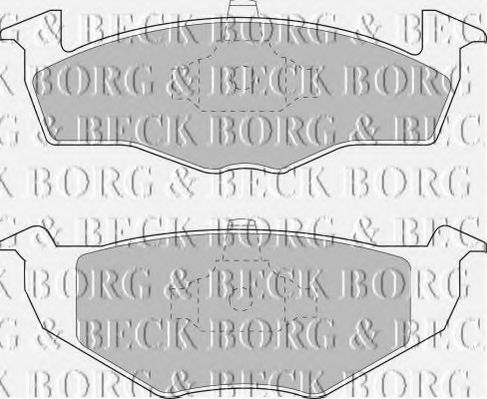 BBP1555 BORG+%26+BECK Brake Pad Set, disc brake