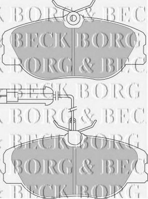 BBP1567 BORG+%26+BECK Brake Pad Set, disc brake
