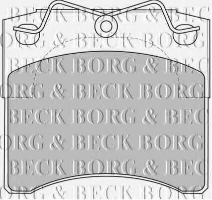 BBP1572 BORG & BECK Brake Pad Set, disc brake