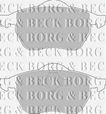 BBP1575 BORG+%26+BECK Brake Pad Set, disc brake