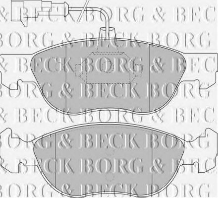 BBP1576 BORG+%26+BECK Brake Pad Set, disc brake