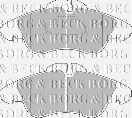 BBP1588 BORG+%26+BECK Brake Pad Set, disc brake