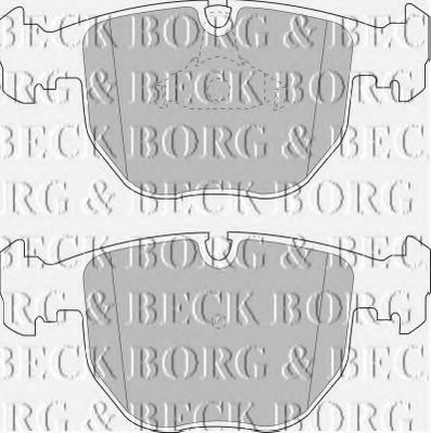 BBP1595 BORG+%26+BECK Bremsbelagsatz, Scheibenbremse