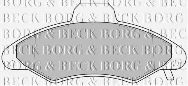BBP1600 BORG+%26+BECK Brake Pad Set, disc brake