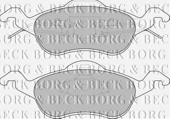 BBP1602 BORG+%26+BECK Brake Pad Set, disc brake