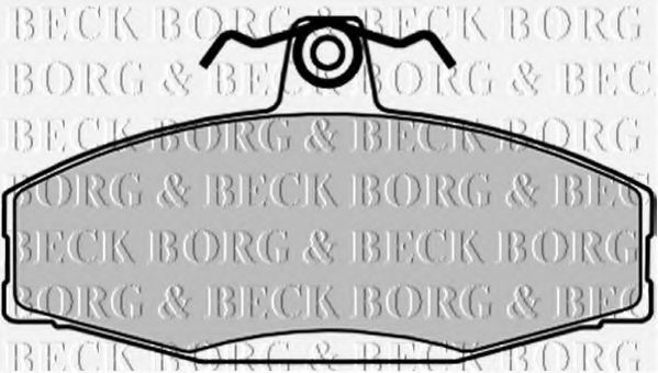 BBP1604 BORG & BECK Brake Pad Set, disc brake