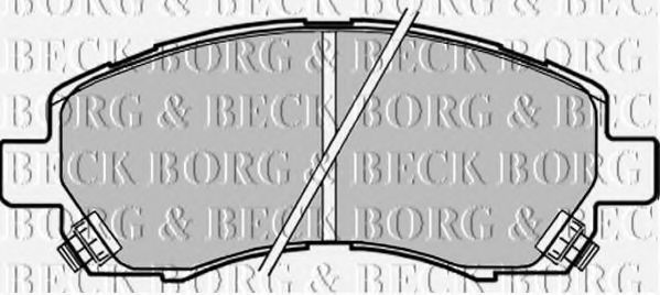 BBP1609 BORG & BECK Bremsbelagsatz, Scheibenbremse