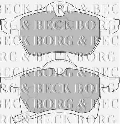 BBP1612 BORG+%26+BECK Тормозная система Комплект тормозных колодок, дисковый тормоз