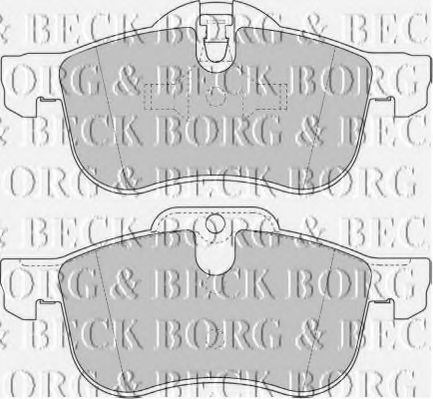 BBP1614 BORG+%26+BECK Brake Pad Set, disc brake