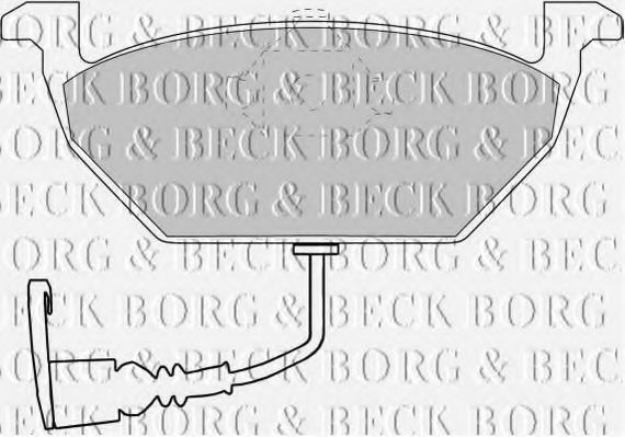 BBP1617 BORG+%26+BECK Brake Pad Set, disc brake