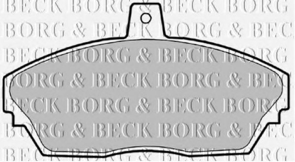 BBP1629 BORG & BECK Brake Pad Set, disc brake